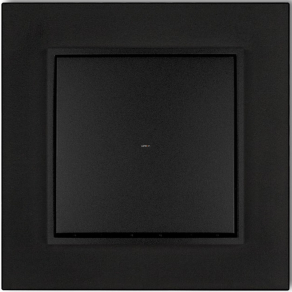 Egypólusú kapcsoló kerettel matt fekete színben (Mini)