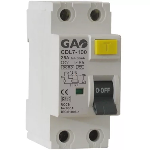 Inter-différentiel TC 2P 40A 30mA type A