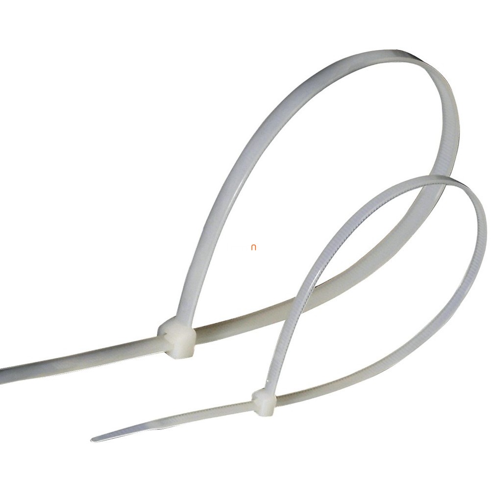 Kábelkötegelő, 100db/csomag, fehér (150x3,6mm)