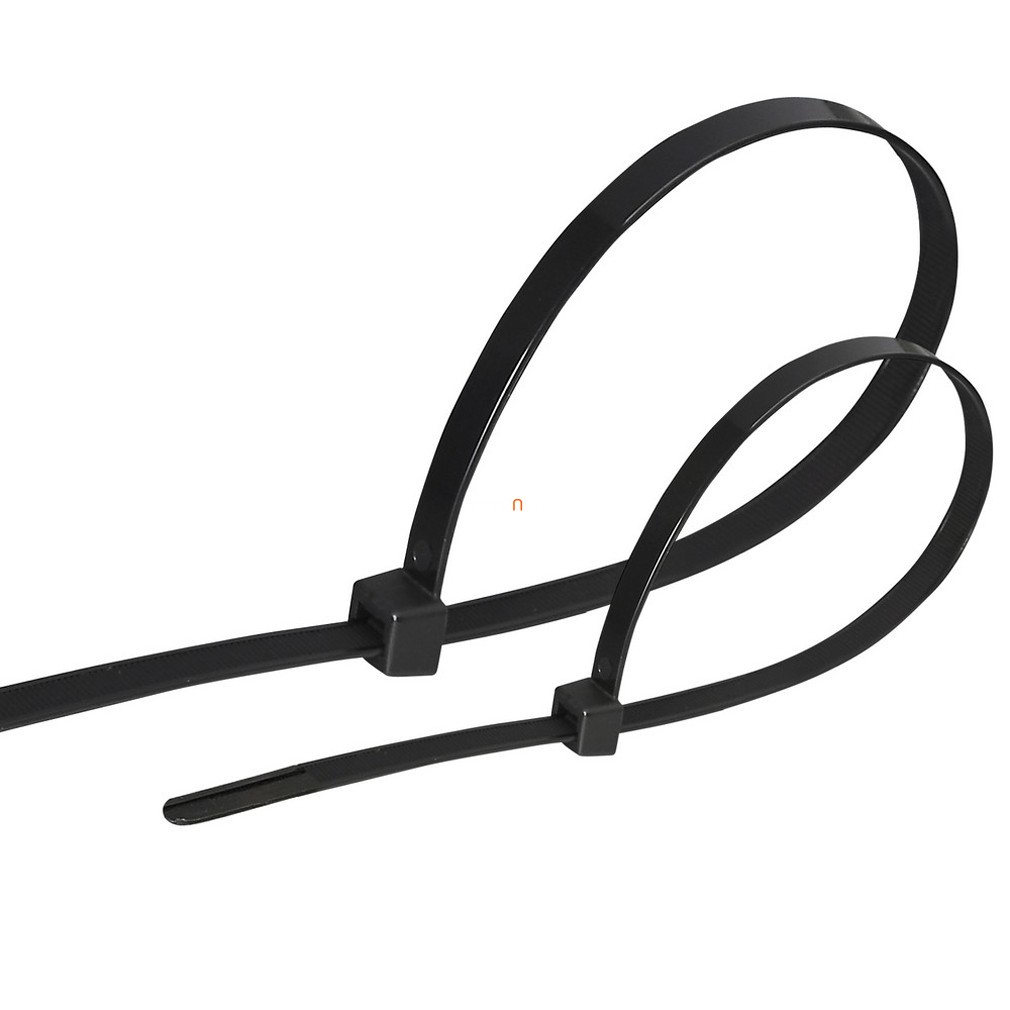 Kábelkötegelő, 100db/csomag, fekete (120x2,5mm)