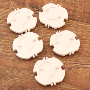 Gyermekvédelmi dugó készlet, öntapadó fehér, 5db