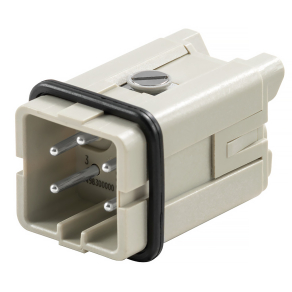   Érintkezőbetét HDC, dugó 400V, 16A, pólus:4, HDC HA 4 MS 1498300000 Weidmüller