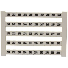   Sorkapocs jelölő szám 251-300 fehér DEK 6 FW 251-300 0468660251 Weidmüller