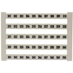   Sorkapocs jelölő szám 301-350 fehér DEK 6 FW 301-350 0468660301 Weidmüller