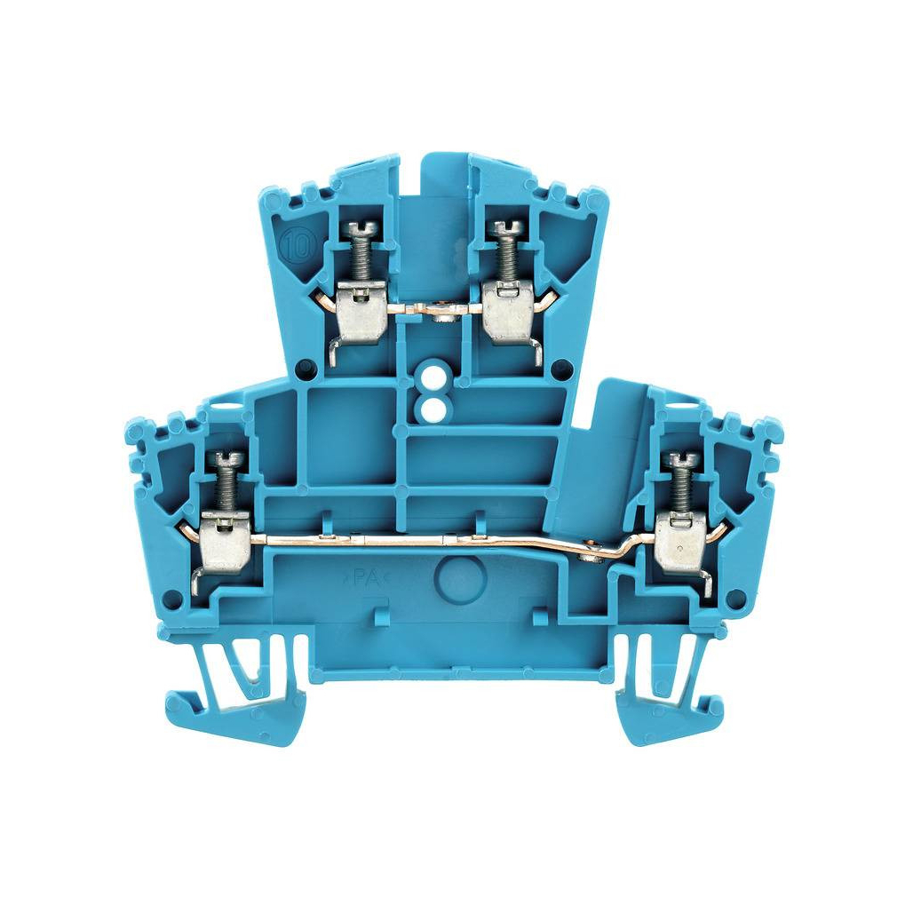 Weidmüller átmenő sorkapocs emeletes WDK 2.5 BL (0,05-4mm2), 400V/24A, kék 1021580000
