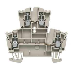   Weidmüller átmenő sorkapocs emeletes WDK 2.5 (0,05-4mm2), 400V/24A, bézs 1021500000
