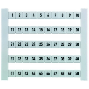   Sorkapocs jelölő szám   1-50 fehér DEK 6 FW 1-50 0468660001 Weidmüller