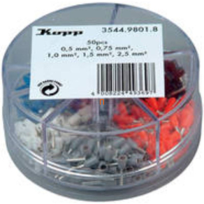 Érvéghüvely készlet 0,5- 2,5 szigetelt 3544.9801.8 KOPP