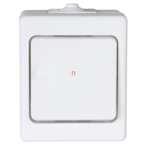 Oslo nyomógomb, falon kívüli, fehér, IP44 569302007 Kopp