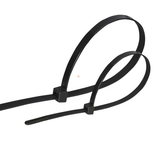 Kábelkötegelő, 25db/csomag, fekete (150x3,6mm)