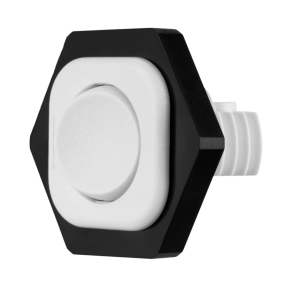   Beépíthető billenőkapcsoló kerek 250V/6A 35x32x26mm 22mm-es furatba fehér - GAO 0509003555