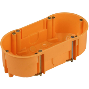Szerelvénydoboz gipszkartonhoz, 2-es 135x65, 45mm