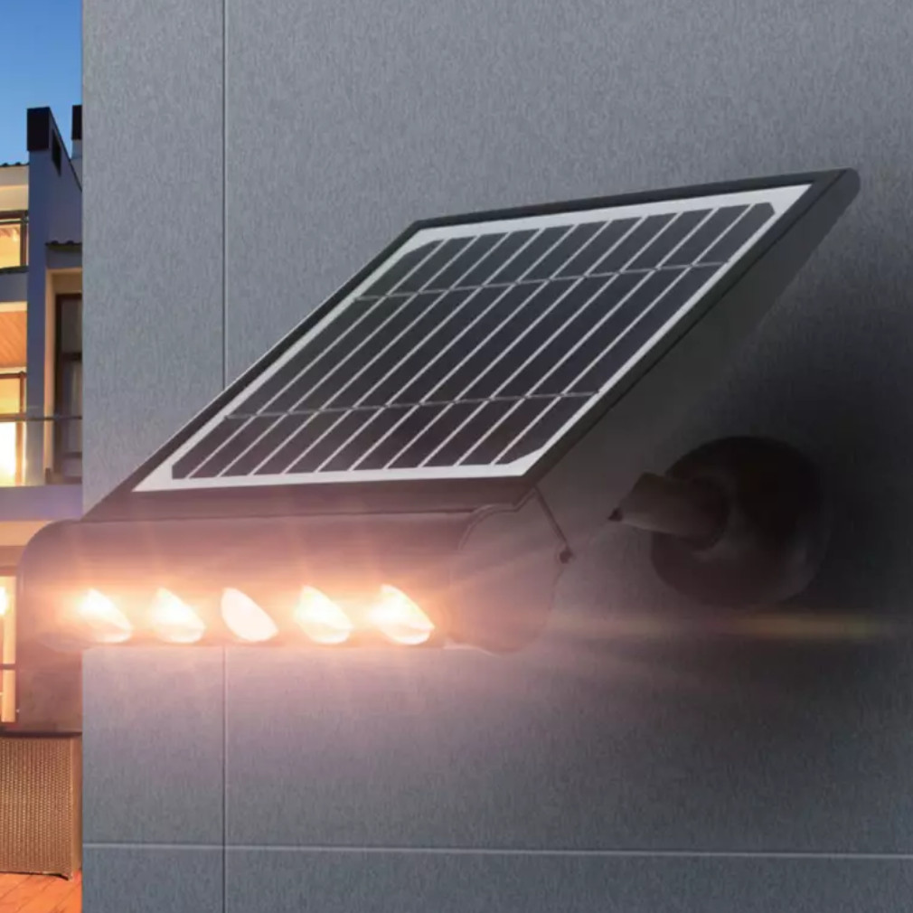Ultra vékony napelemes LED lámpa mozgásérzékelővel