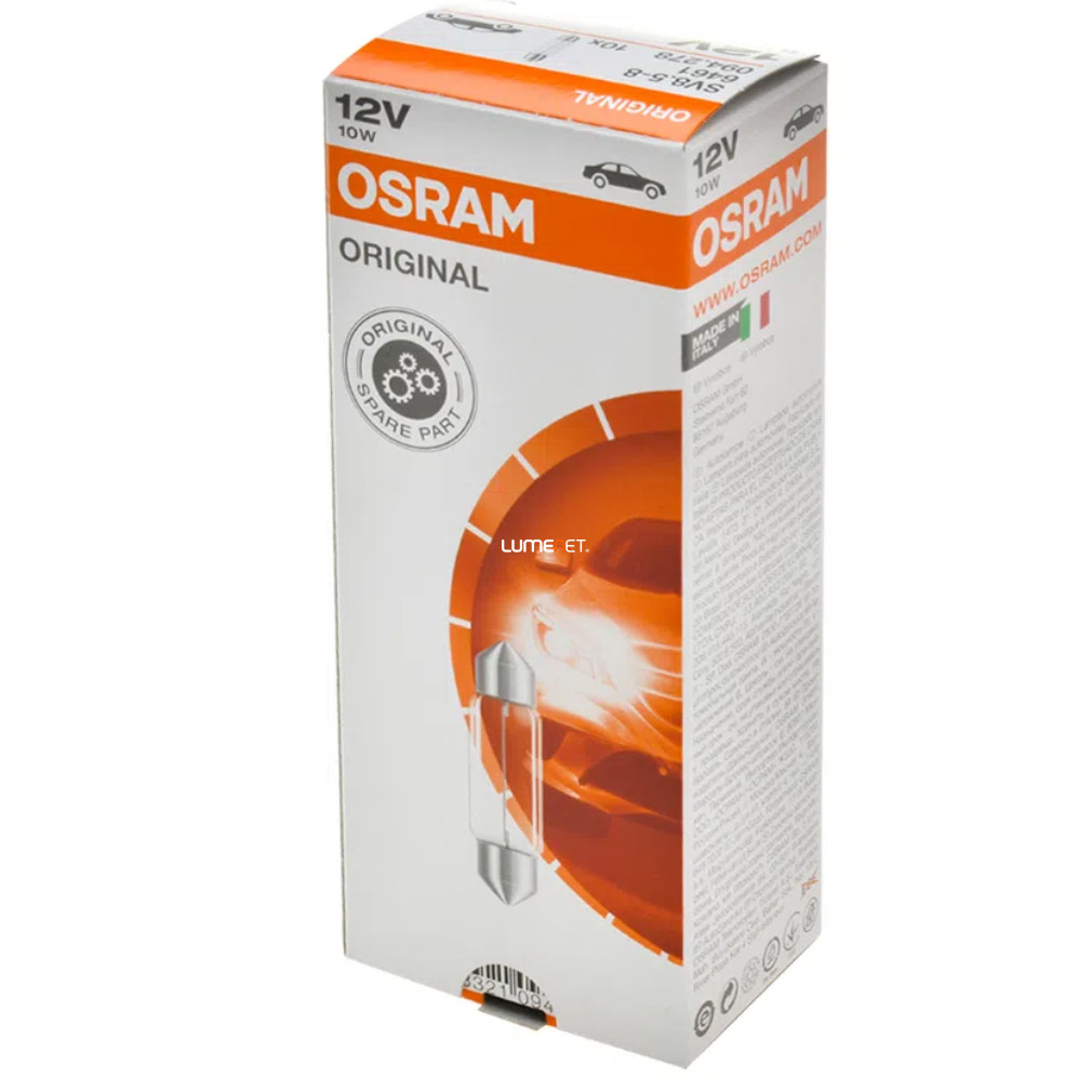 Osram Original Line 6461 10W SV8.5 szofita jelzőizzó, 10db/csomag