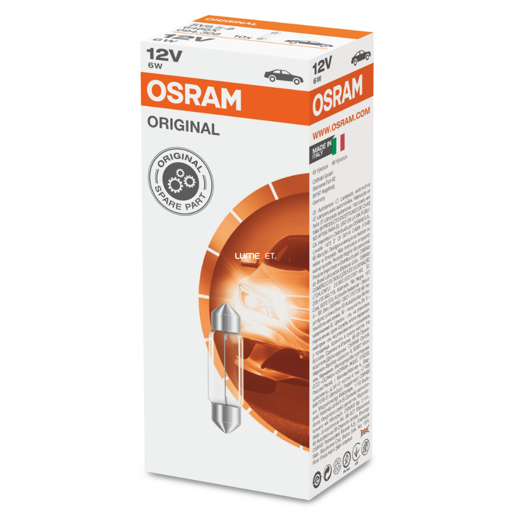 Osram 6486X STANDARD 6W 12V SV8,5-8 10db/csomag