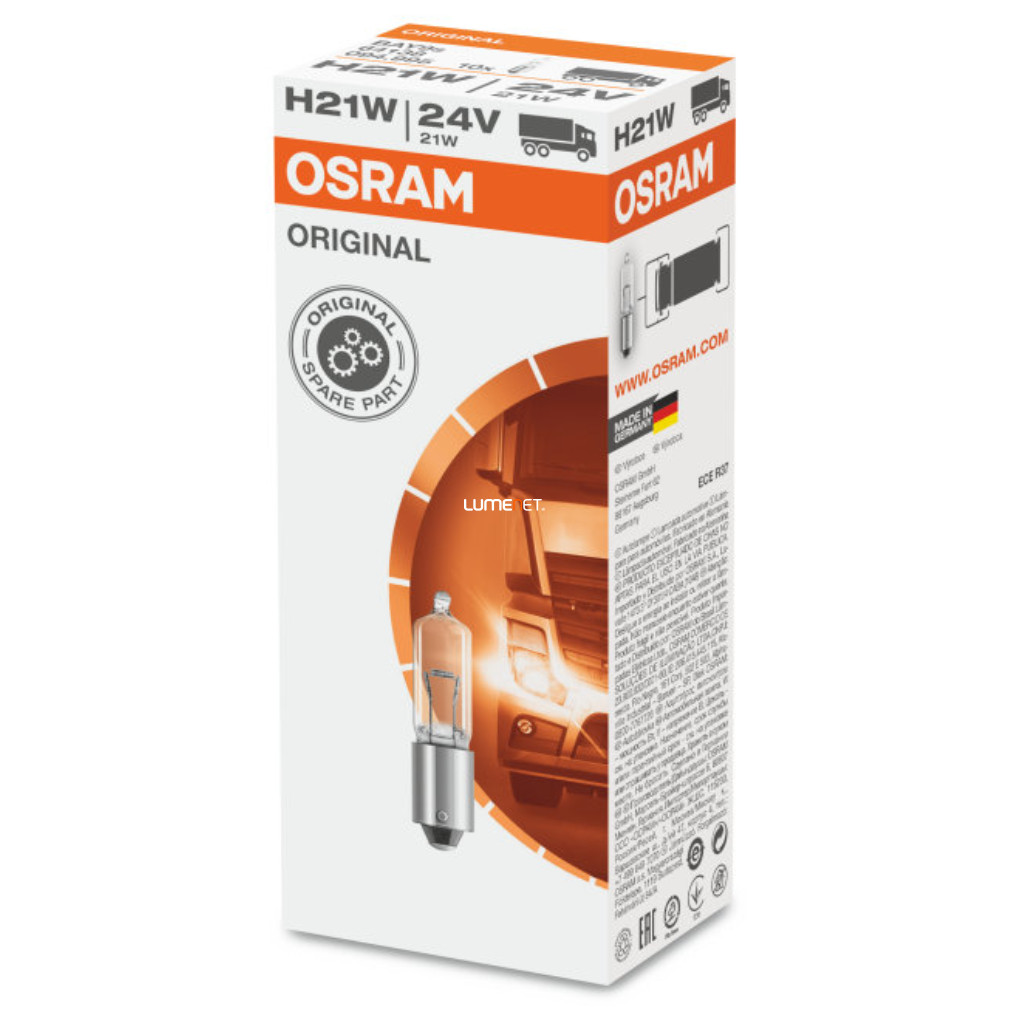 Osram Original Line 64138 H21W 24V jelzőizzó 10db/csomag