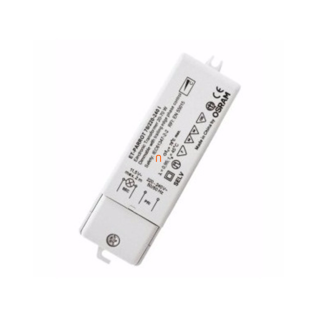 Elektronikus halogén trafó 230/12V 105VA ET Parrot Dimmelhető Osram 4008321111579