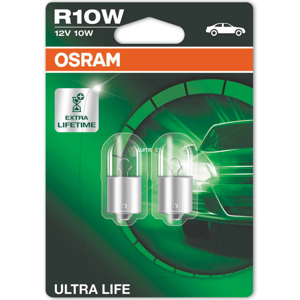 Osram Ultra Life R10W jelzőizzó 2db/bliszter