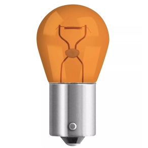   Neolux PY21W jelzőizzó, 12V, BAU15s foglalat, sárga fény, rezgésálló kialakítás, N581-02B, 2db/bliszter