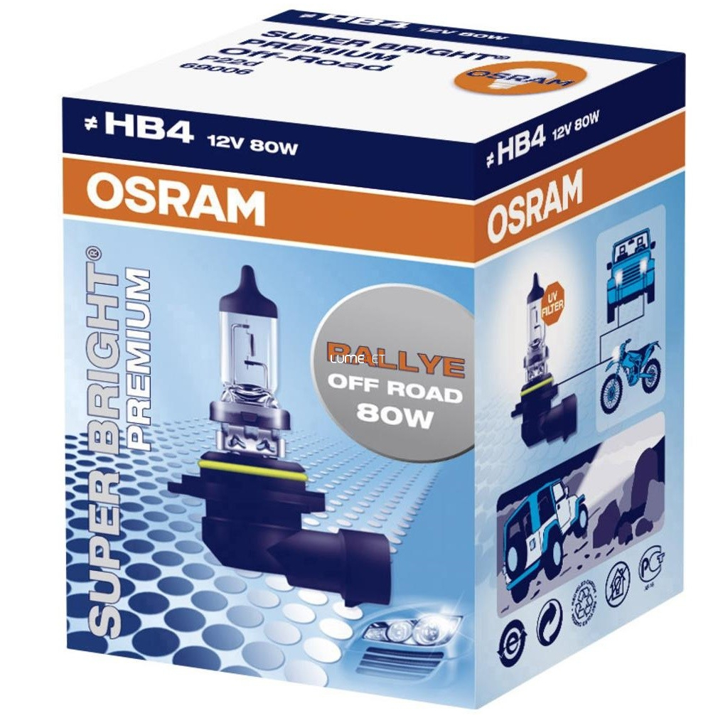 Osram 9006 SBP HB4 80W 12V P22d offroad