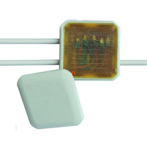   CG BOX 85x85x43mm Kötődoboz készletben öntőgyantával és rugós vezeték összekötővel 420083