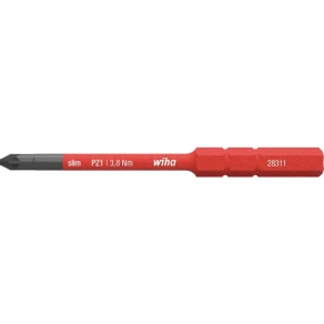 Wiha 34585 Pozidriv (PZ) slim bit, PZ1x75mm, 1000V