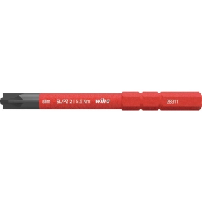   Wiha 34590 PlusMinus/Pozidriv (PZ) slim bit, SL/PZ2x75mm, 1000V