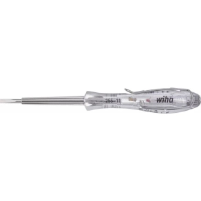   Wiha 34745 Egypólusú SoftFinish fázisceruza átlátszó, feltűző csipesszel, 110-250V, 3,0x60mm