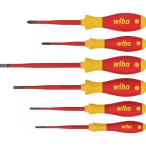   Wiha 35389 csavarhúzó készlet, lapos, Phillips (PH), 6 részes, 1000V, SoftFinish slimFix