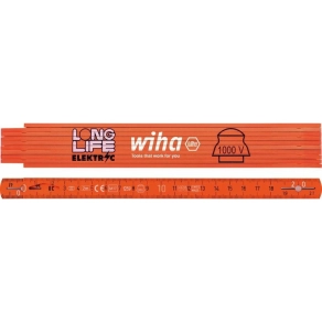   Wiha 42068 villanyszerelő collostok, műa, UV-fény alatt világít, metrikus, narancssárga, 2m