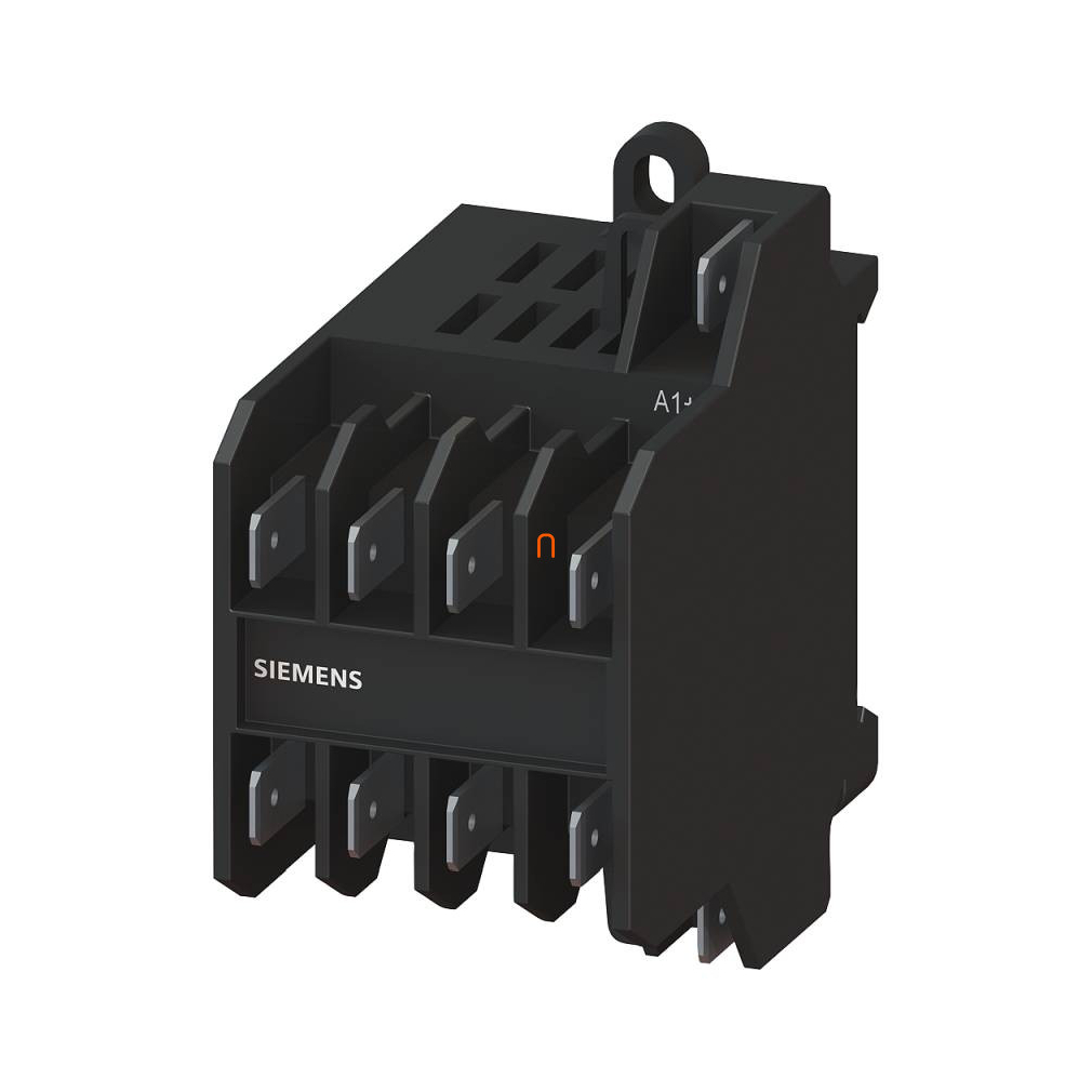 3TG1010-1AL2 mágneskapcsoló, 4P 16A(AC1), 4NO, 230VAC 45-450Hz, 6.3x0.8mm csúszósarus
