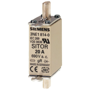   Siemens 3NE1820-0 késes biz., NH-000, 80A gS, 690VAC/250VDC, félvezetővédő