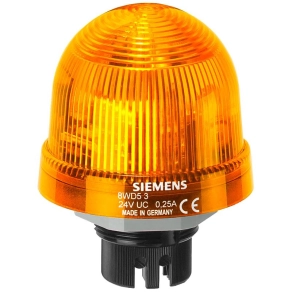   Siemens 8WD5300-1AD jelzőlámpa, 70mm. sárga, BA 15d foglalat, 12-230VAC/DC, IP65 (fényforrás nélkül)