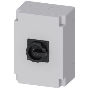   Siemens 3LD2566-3VB51 BE-KI kapcsoló, 6P, 63A, tokozott, fekete
