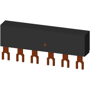   Siemens 3RV1915-1AB 3F fésűs sín motorvédőhöz, 2 db 45mm-es leágazással, S00-S0