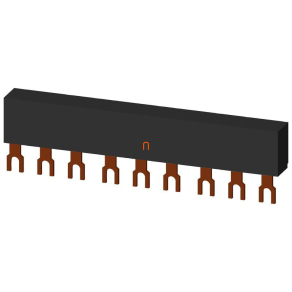   Siemens 3RV1915-1BB 3F fésűs sín motorvédőhöz, 3 db 45mm-es leágazással, S00-S0