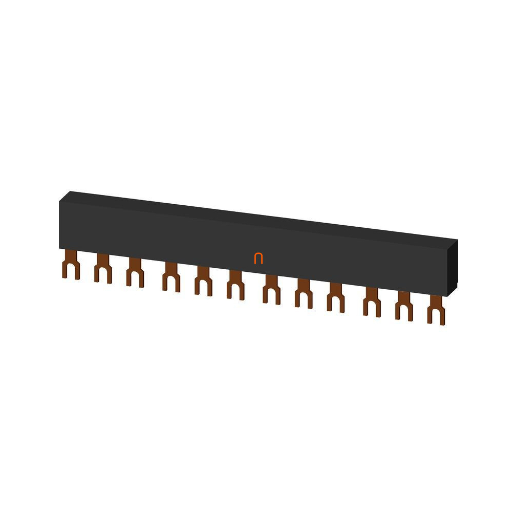 Siemens 3RV1915-1CB 3F fésűs sín motorvédőhöz, 4 db 45mm-es leágazással, S00-S0