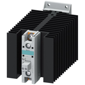   Siemens 3RF2370-3AA04 szilárdtest relé (SSR), 70A/48-460VAC, 24VDC műk., hűtőbordával, rugós