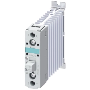   Siemens 3RF2320-1AA45 szilárdtest relé (SSR), 1x20A/48-600VAC, 4-30VDC műk., hűtőbordával, csavaros