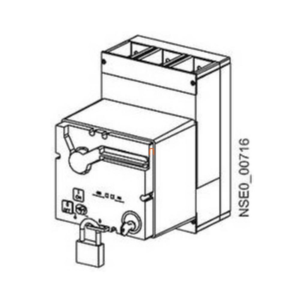Siemens 3VL9400-3MJ00 motoros hajtás VL400 (3VL4)-hez, 24VDC