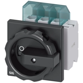   Siemens 3LD2203-1TP51 BE-KI kapcsoló 3P, 32A, előlapra, 1NO+1NC, fekete