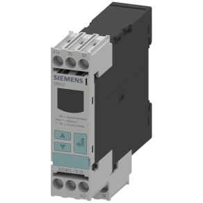   Siemens 3UG4632-1AW30 feszültségfigyelő relé, LCD, 10-600VAC/DC, 0,1-20V hiszt., 0,1-300V AC/DC