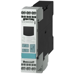   Siemens 3UG4633-1AL30 feszültségfigyelő relé, LCD, 17-270VAC/DC, 0,1-150V hiszt., 17-270VAC/DC, 0,1-20s késleltetés