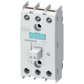   Siemens 3RF2230-1AC45 szilárdtest relé (SSR), 3x30A/48-600VAC, 4-30VDC műk., hűtőborda nélkül, csav.