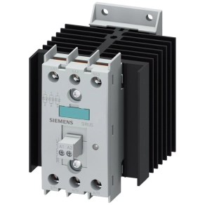   Siemens 3RF2420-1AC45 szilárdtest relé (SSR), 3x20A/48-600VAC, 4-30VDC működtető, hűtőbordával, csavaros