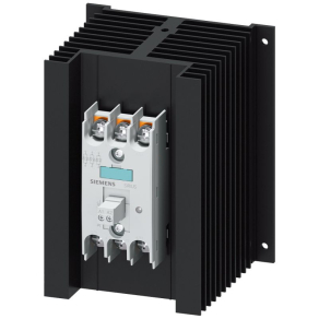   Siemens 3RF2450-3AC45 szilárdtest relé (SSR), 3x50A/48-600VAC, 4-30VDC műk., hűtőbordával, csav.