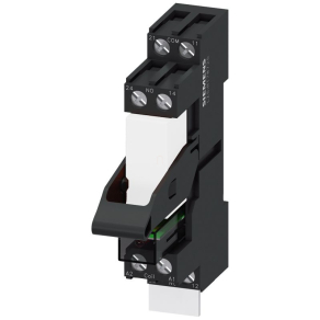  Siemens LZS:RT4A4L24 relé+foglalat, LED-modul védődiódával, címkével, 2CO/16A, 24VDC, csavaros