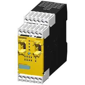   Siemens 3RK3111-1AA10 biztonsági relé, alapegység, 4/8 F-DI, 1 F-RO, 1 F-DO, 24VDC, csavaros