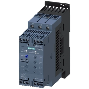   Siemens 3RW4036-1TB04 lágyindító, 22kW/45A, 24VAC/DC, termisztoros motorvédelem, S2, csav.