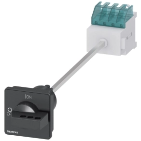   Siemens 3LD2017-0TK11 BE-KI kapcsoló, 3P, 16A, előlapra, fekete